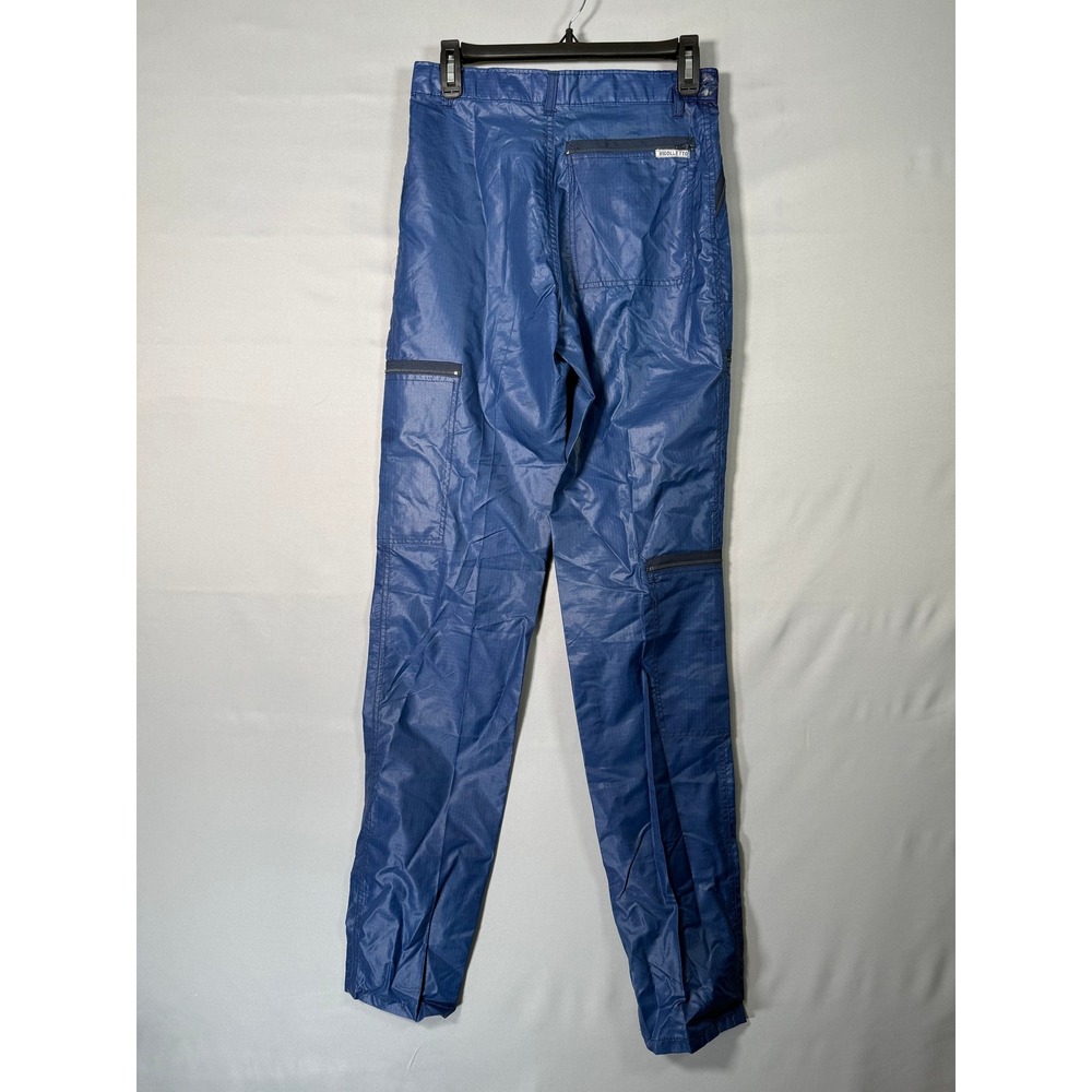 RIGOLLETTO Blue Nylon Cargo Pants Zipper Pockets Lightweight 29x35 (Act 28x34.5) - Picture 10 of 14